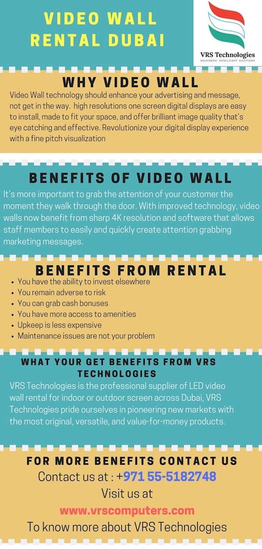 Video wall rental in Dubai
