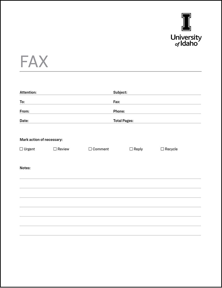 Free Printable Fax cover sheet