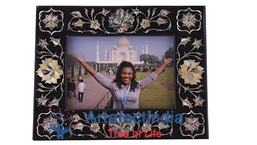 Marble Inlay Photo Frame | Buy Online Marble Picture Frame - Artefactindia