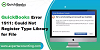 How to Fix QuickBooks Error 1911?