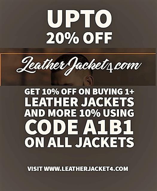 Up to 20% off on Leather Jackets Online