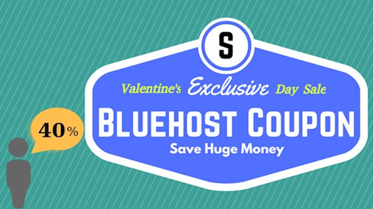 Valentine's Day February promo codes for Bluehost Hosting 