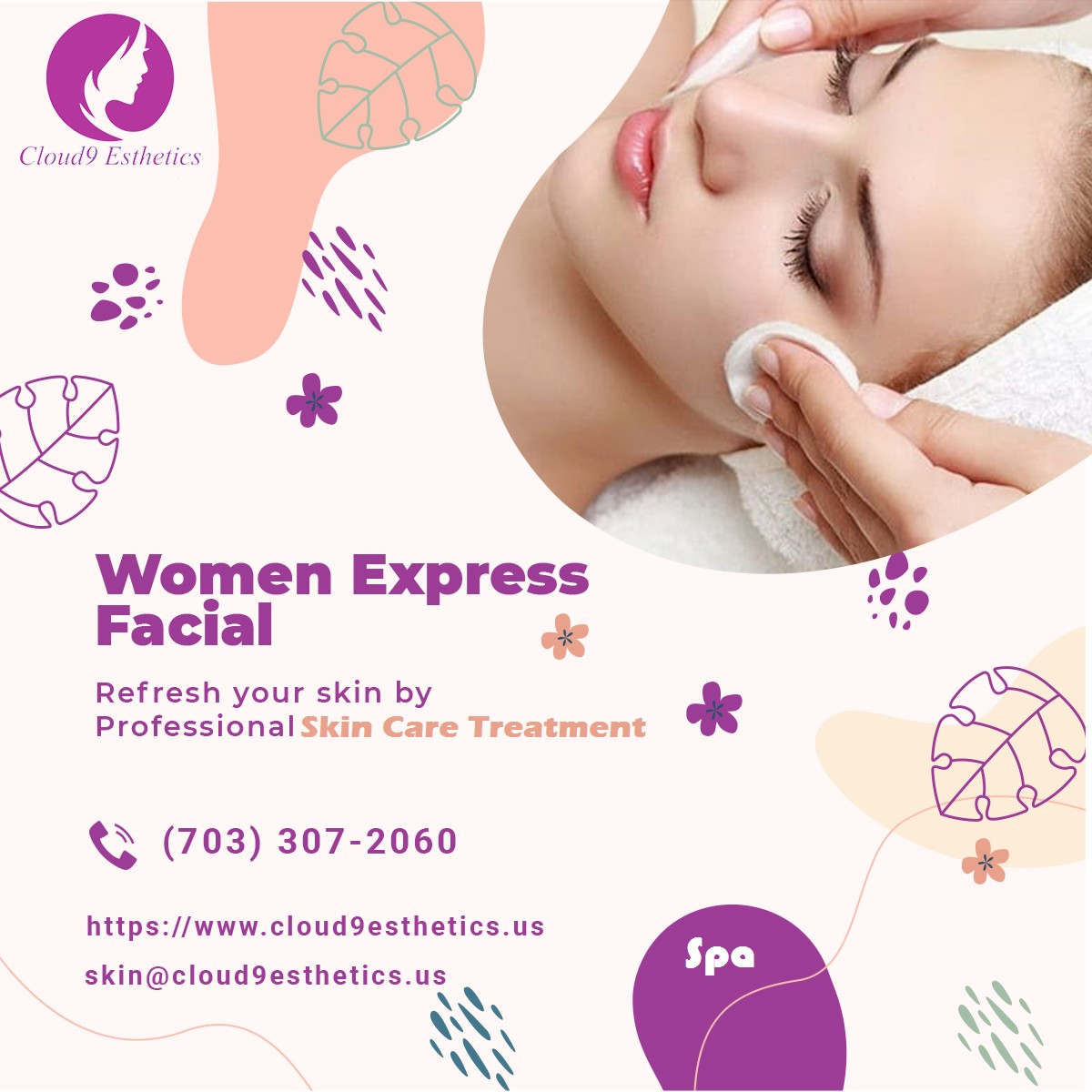 Effective Skin Care Spa Facial Treatment: Cloud9 Esthetics Spa Services