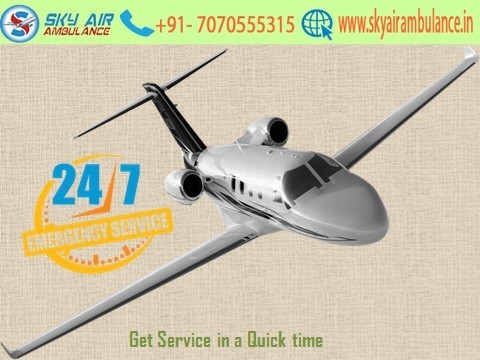 Sky Air Ambulance from Guwahati to Delhi in a Quick Time