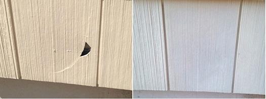 Fibrenew Jersey Shore  siding damage before and after