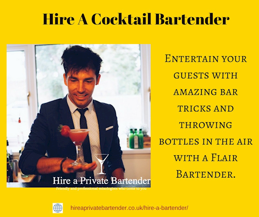 Hire a Cocktail Bartender- Impress Your Guest With Us