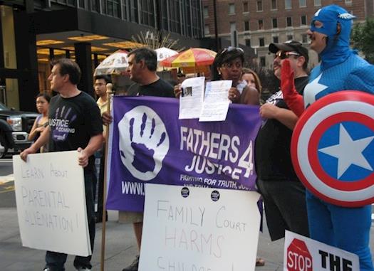 Fathers4Justice at Justice 4 Judges Rally in New York