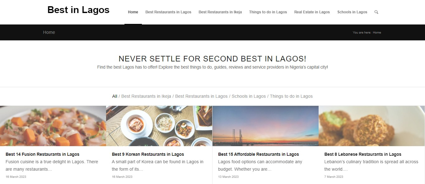 Website - Best in Lagos
