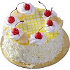 order delicious pineapple cake flavour  from CakenGifts.in