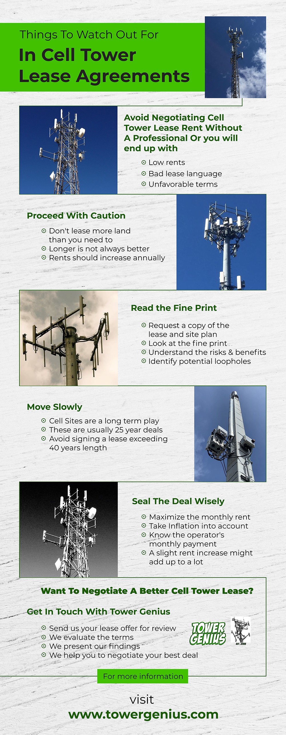 Tips to Negotiate a Cell Tower Lease Agreement