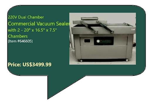 220V Dual Chamber Commercial Vacuum Sealer