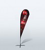 Promotional Outdoor Teardrop Banner with Ground Stake 