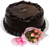 Order this frosty chocolate cake online in Kaushambi Delhi