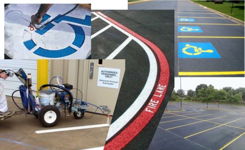 Line Striping and ADA Signs