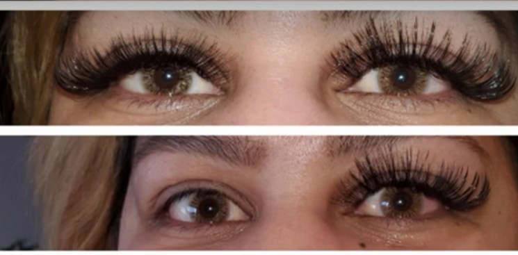 Eyelash Extensions Before After