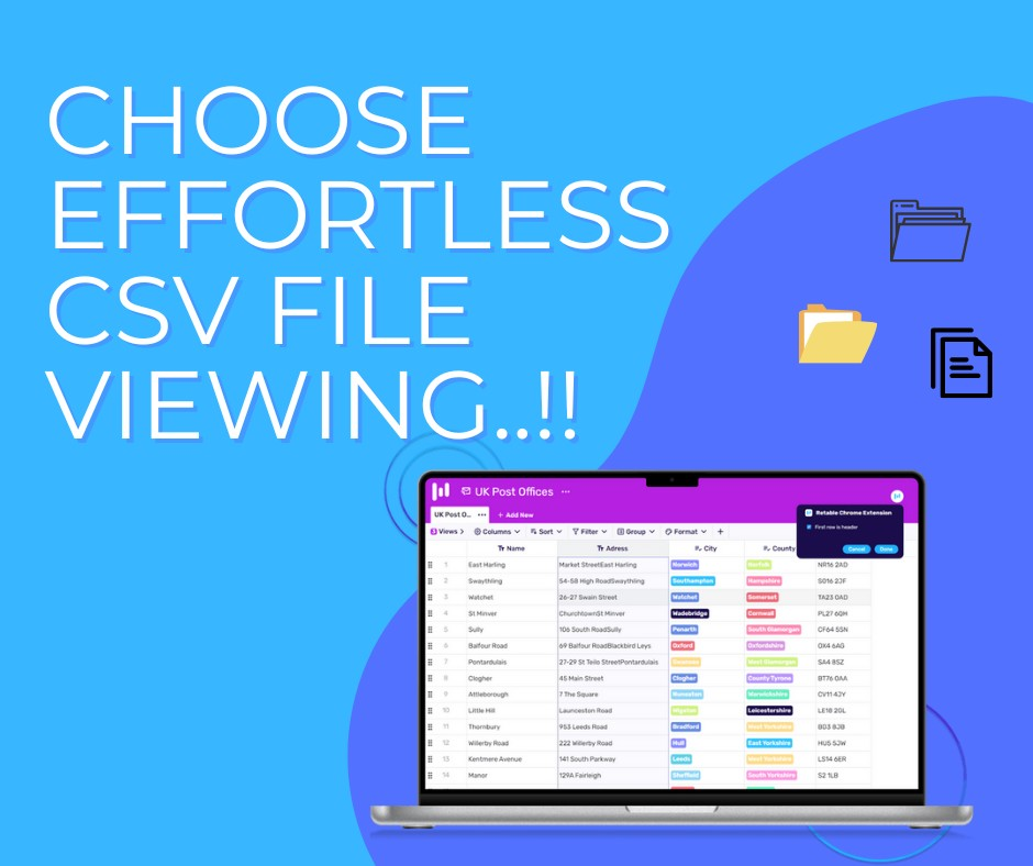 Get Easy Access to CSV Files