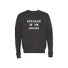Speaker of the House Charcoal Grey Women's Printed Sweatshirt