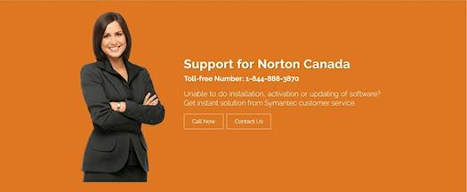 Norton Support Phone Number Canada 1-844-888-3870