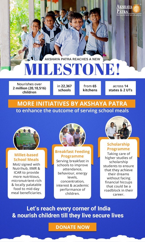 Akshaya Patra reaches a new milestone!