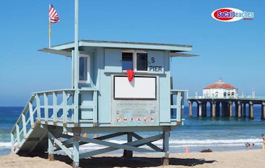 Manhattan Beach, California - Lifeguard Tower at the Beach