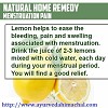 Natural Home Remedy Menstruation Pain