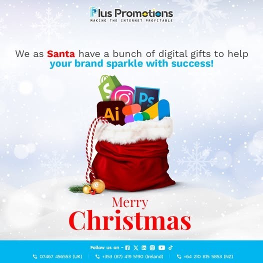 Bunch of Digital Gifts To Help Your Brand Sparkle | Merry Christmas | Plus Promotions UK Limited