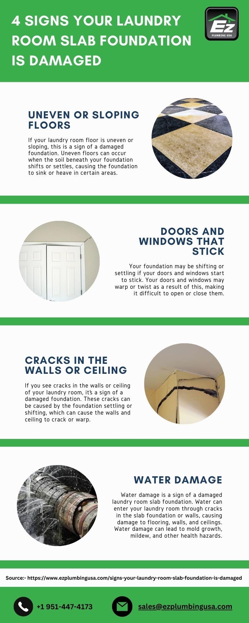4 Sign Your Laundry Room Slab Foundation Is Damaged