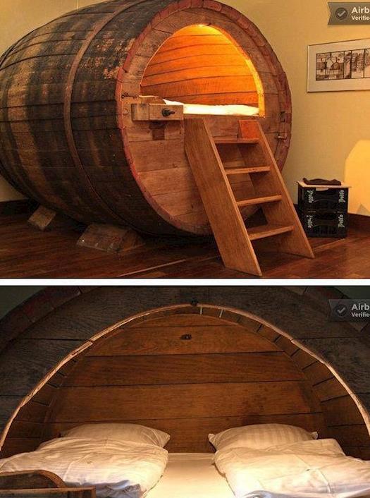Wine Barrel Bed Reuse
