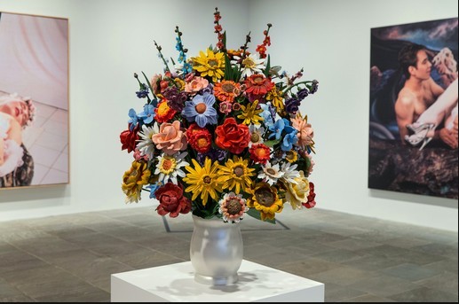 Large Vase Of Flowers