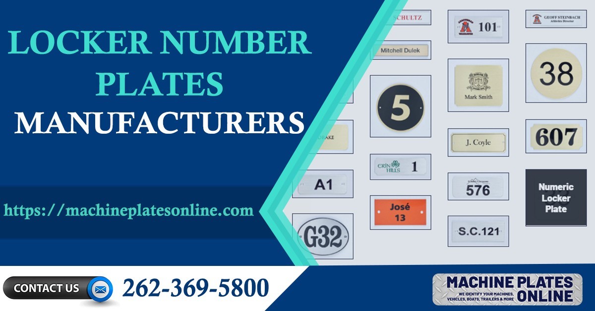 Locker Number Plates Manufacturers