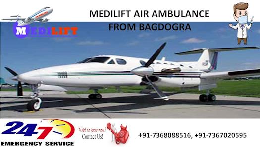 Book Medilift Air Ambulance in Bagdogra at Reasonable Cost