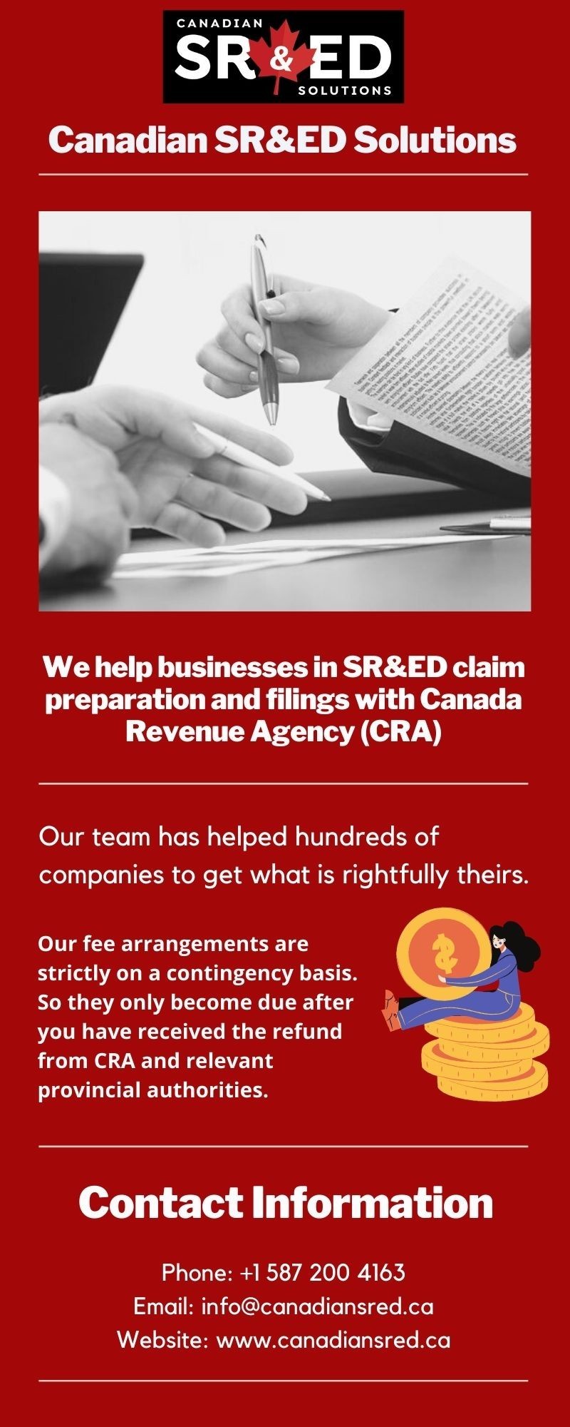 Canadian SR&ED Solutions – SR&ED Claim & Filing Experts