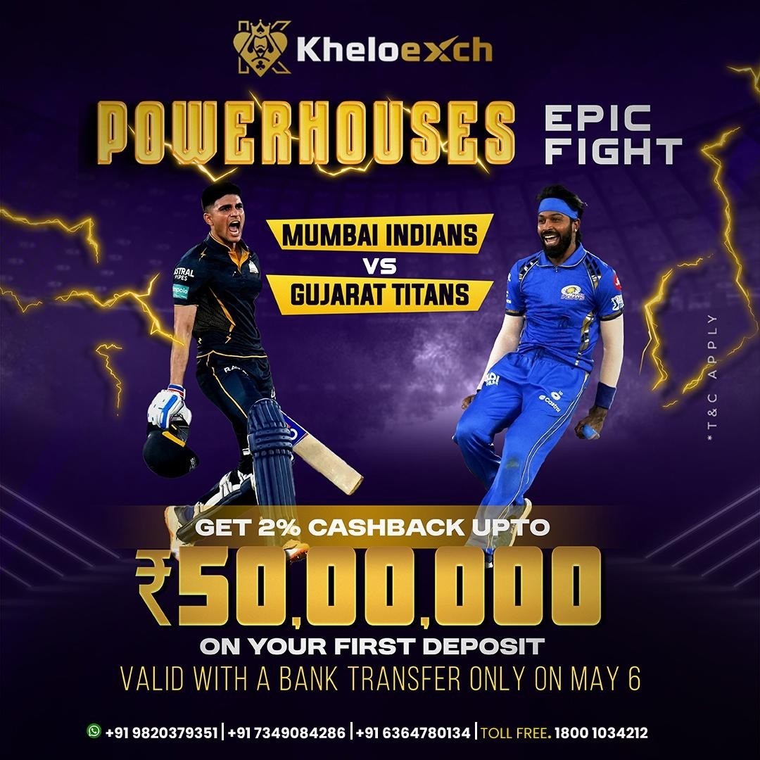 Epic Face-Off: Mumbai Indians vs Gujarat Titans on Kheloexch