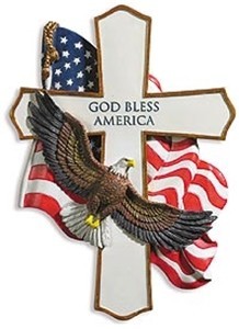 God Bless America Cross