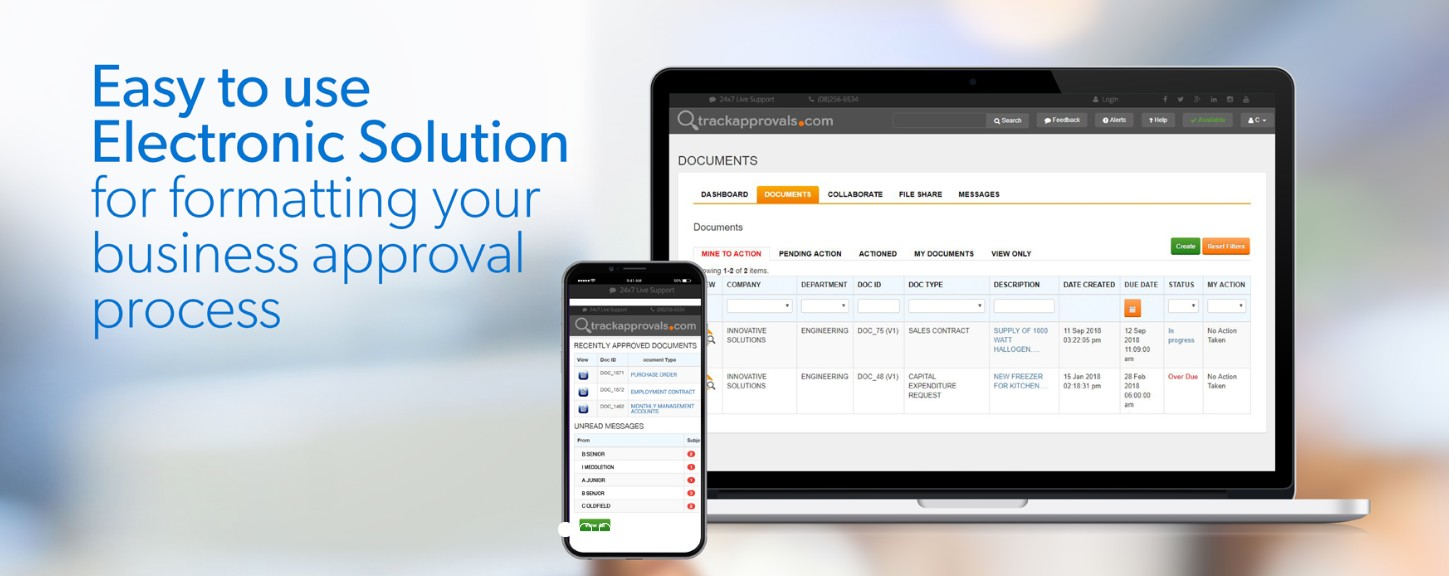 Get Document Tracking System by trackapprovals