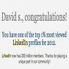 Top 1% Searched In LinkedIn!