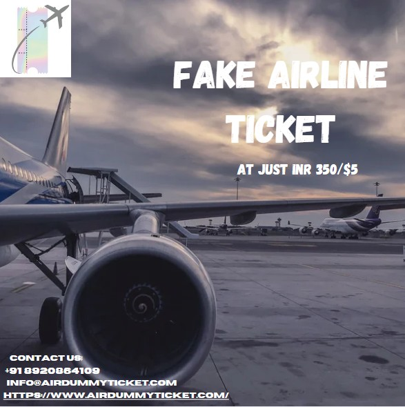  Fake airline ticket