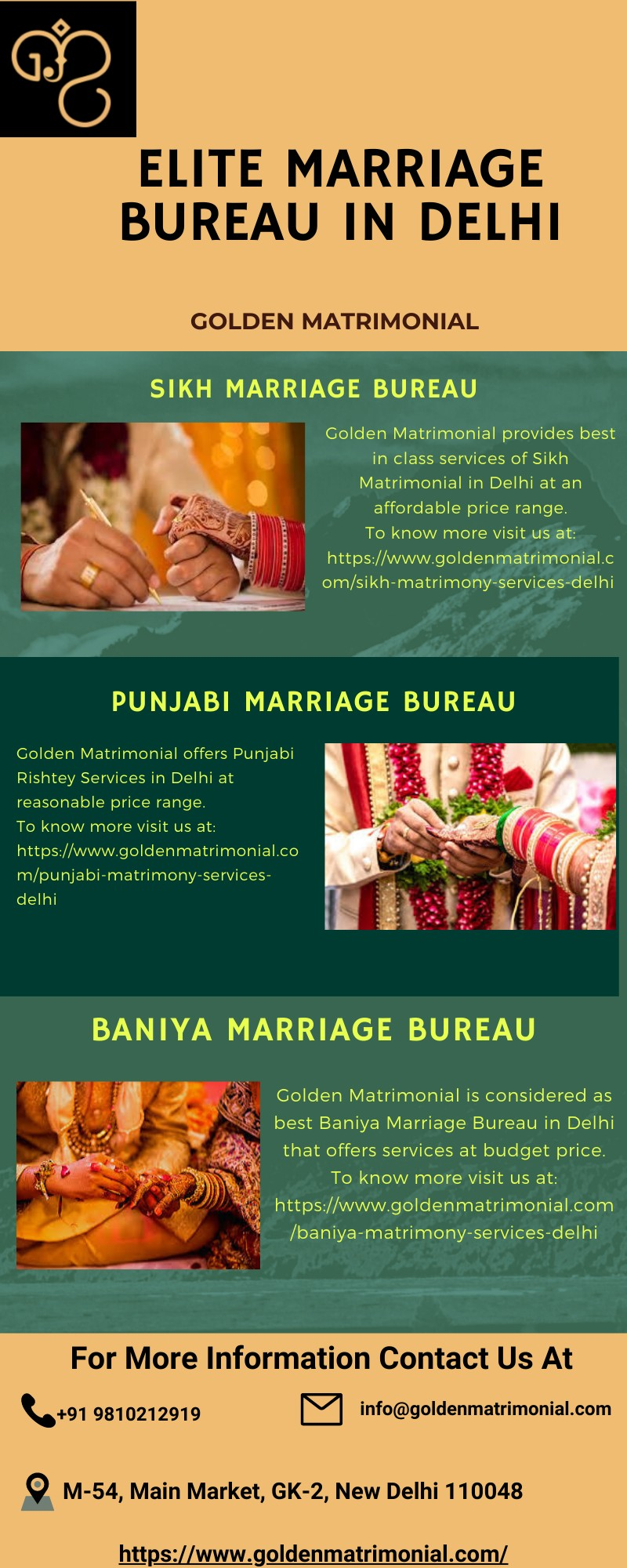 Royal Elite Marriage Bureau in Delhi
