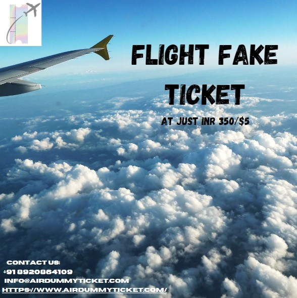 Flight fake ticket