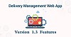 Delivery Management Web App New Features