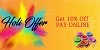 Holi Offer at OXOLLOXO - Coming Soon - Get 10% Off Pay Online