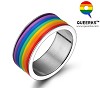 LGBT Pride Stainless Steel Ring 