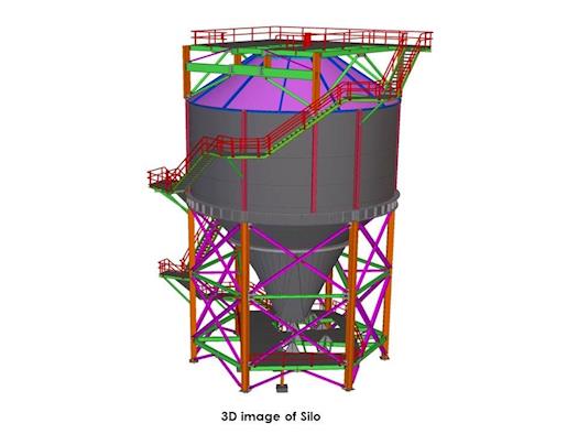 Structural Detailing, Shop Drawings & Modeling of Silo Structure Using Tekla