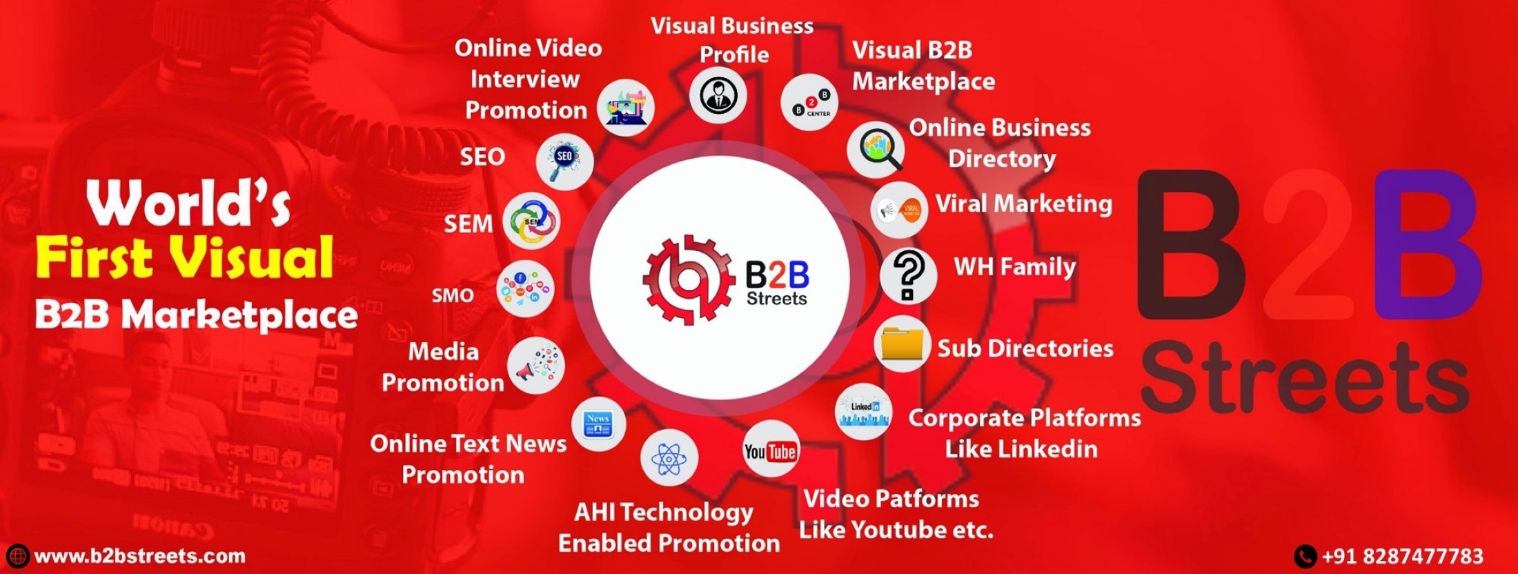 World's first visual B2B directory, connect yourself with your customers.