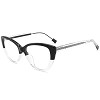 Effect Cat-Eye Prescription Glasses Translucent Black - Handmade Eyeglasses