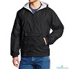 Wind breaker long hooded jacket