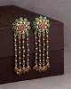 Green Moods Golden Empress Earrings