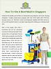 How To Hiring A Best Maid in Singapore