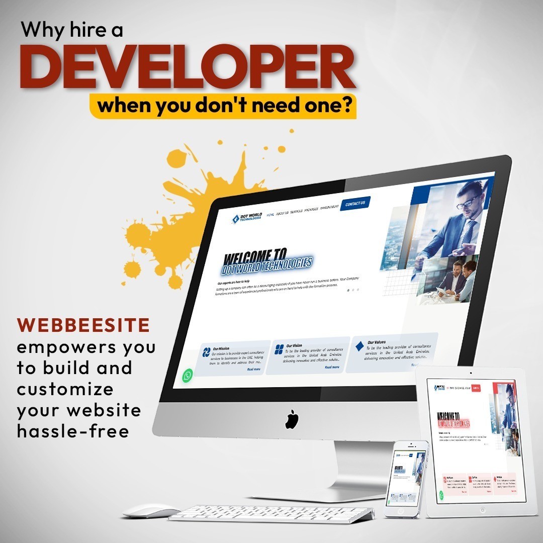 Why pay extra to a developer when you can be your own website creator?