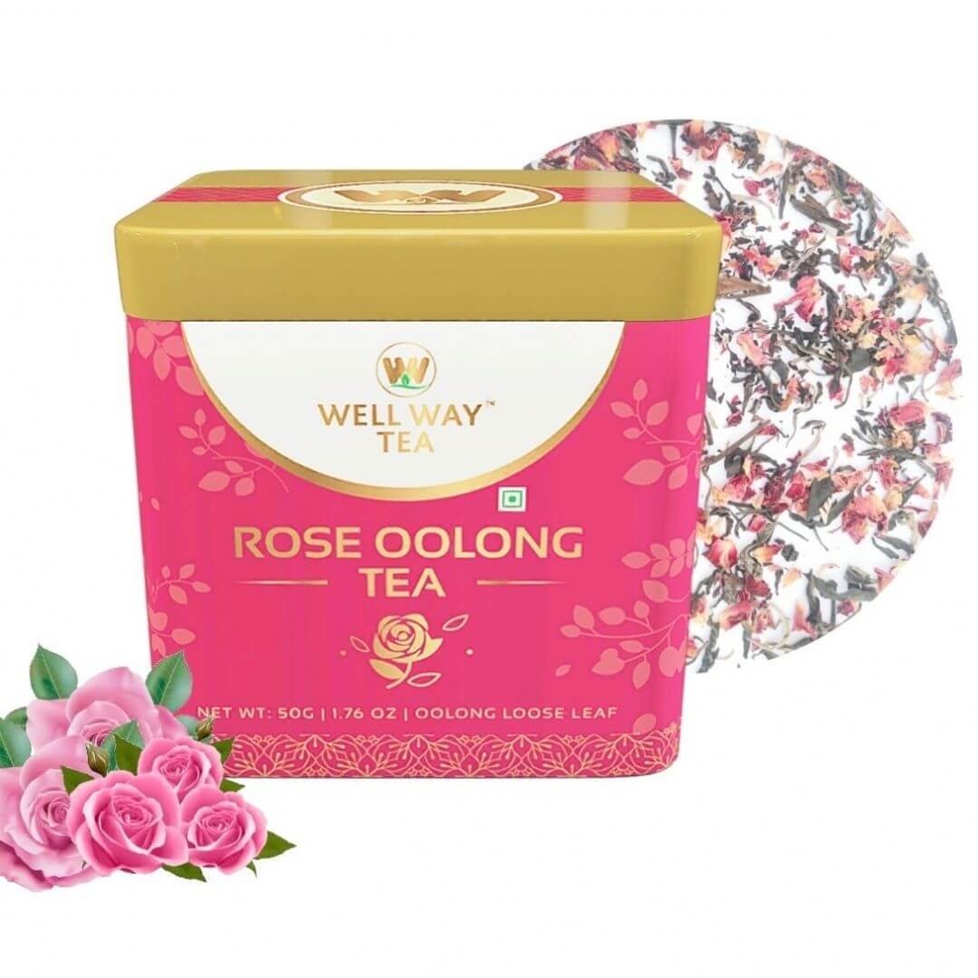 Buy Rose Oolong Tea Online at wellwaytea, Online Tea Store